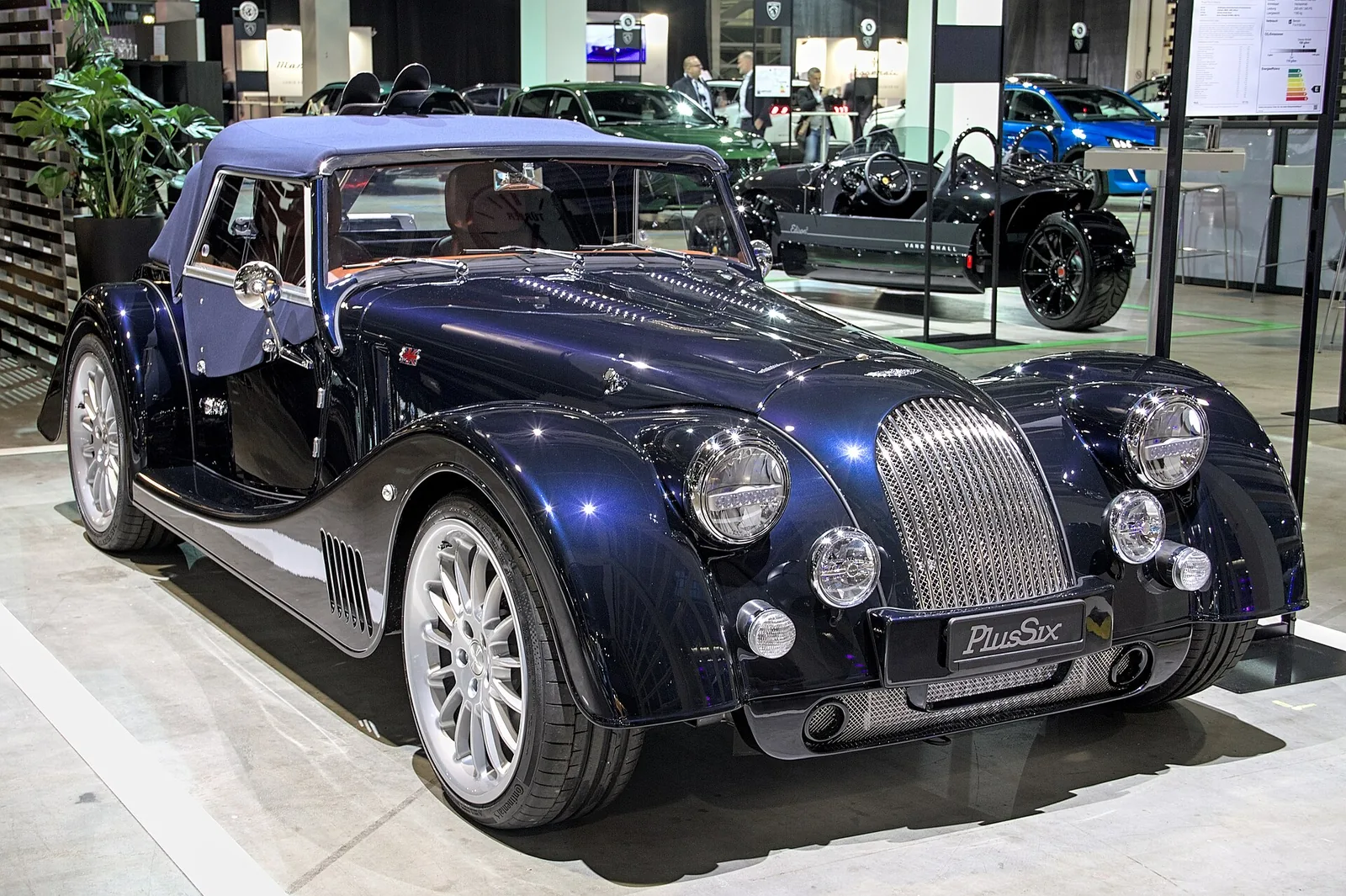 Morgan Plus Six, front three-quarter view