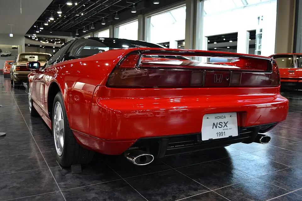 Red Honda NSX NA1, three-quarter front view