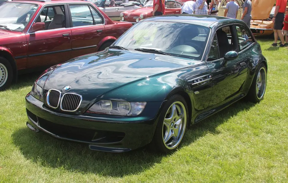 Oxford Green BMW Z3 M Coupé (E36/8), front three-quarter view